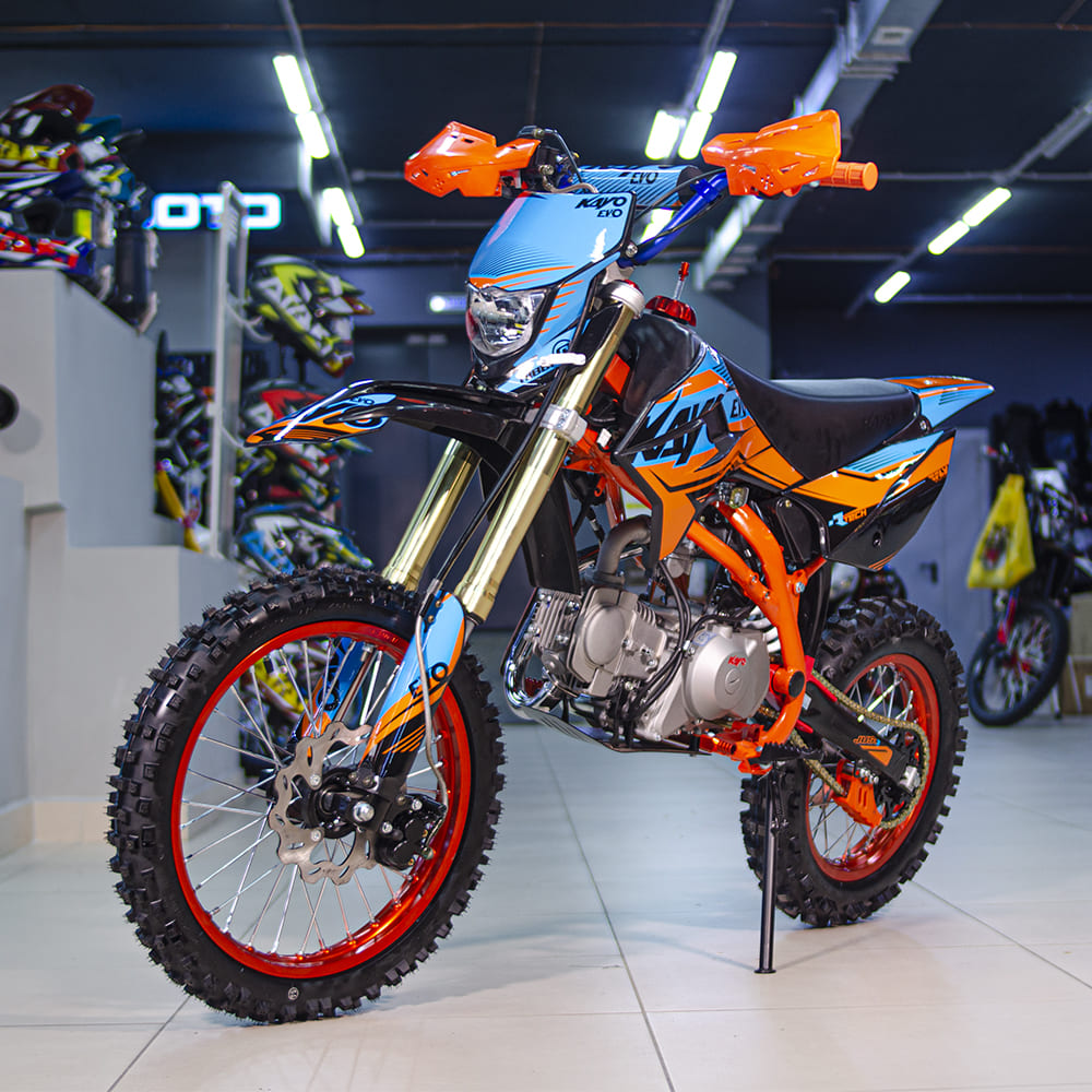 Питбайк KAYO EVOLUTION YX125EM 17/14 KRZ (механ. сцепл., эл. стартер 2022  г.) в Наб. Челнах