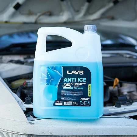 Незамерзающий омыватель стекол -25°С LAVR Anti-ice Premium 3,9 л