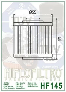 Фильтр масляный HF145